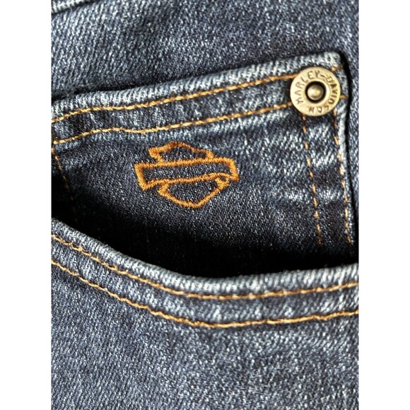 Harley Davidson Jeans Womens 10 Blue Straight Denim Motorcycle Biker regular - Picture 8 of 16